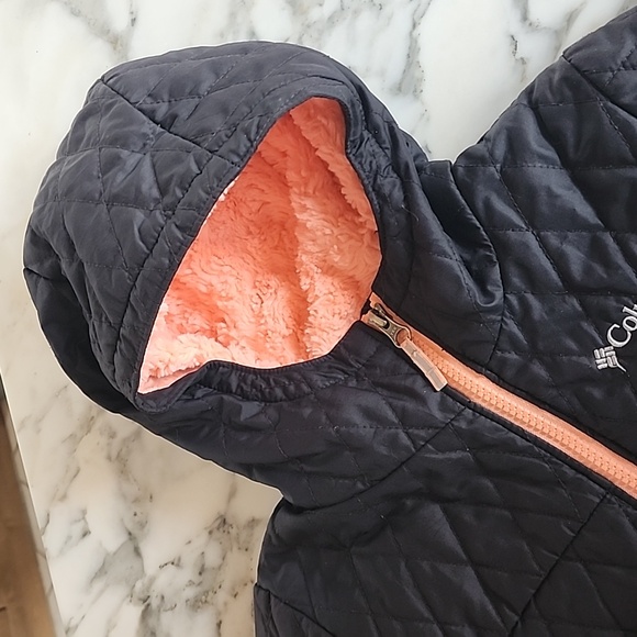 Columbia Bella Plush Quilted Insulated Hooded Jacket Youth XXS (4-6) - Picture 7 of 13